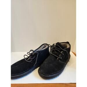 UGG Neumel Suede Boots Men's‎ 12 Black Fur Lining Boot UK 11 F270161